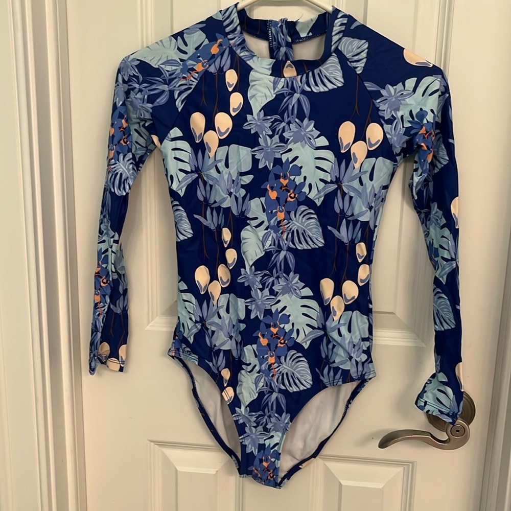 Snapper Rock Girls Mango Tango LS Surf Suit